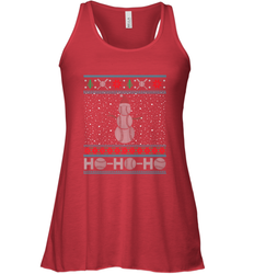 Christmas Baseball Snowman Ugly Christmas Xmas Women's Racerback Tank