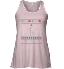 Christmas Baseball Snowman Ugly Christmas Xmas Women's Racerback Tank Women's Racerback Tank - FordPhuMy