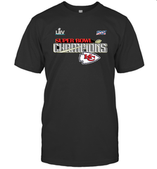 Youth Kansas City Chiefs NFL Pro Line by Fanatics Super Bowl LIV Champions Trophy Men's T-Shirt Men's T-Shirt - FordPhuMy