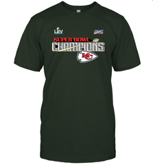 Youth Kansas City Chiefs NFL Pro Line by Fanatics Super Bowl LIV Champions Trophy Men's T-Shirt Men's T-Shirt - FordPhuMy