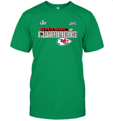 Youth Kansas City Chiefs NFL Pro Line by Fanatics Super Bowl LIV Champions Trophy Men's T-Shirt Men's T-Shirt - FordPhuMy