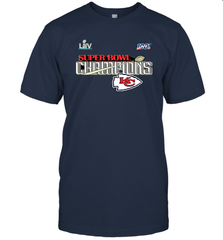 Youth Kansas City Chiefs NFL Pro Line by Fanatics Super Bowl LIV Champions Trophy Men's T-Shirt Men's T-Shirt - FordPhuMy