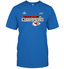 Youth Kansas City Chiefs NFL Pro Line by Fanatics Super Bowl LIV Champions Trophy Men's T-Shirt Men's T-Shirt - FordPhuMy