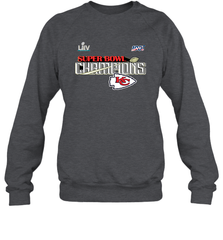 Youth Kansas City Chiefs NFL Pro Line by Fanatics Super Bowl LIV Champions Trophy Crewneck Sweatshirt Crewneck Sweatshirt - FordPhuMy