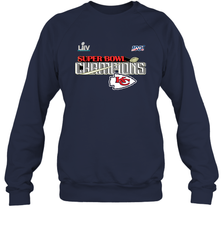 Youth Kansas City Chiefs NFL Pro Line by Fanatics Super Bowl LIV Champions Trophy Crewneck Sweatshirt Crewneck Sweatshirt - FordPhuMy