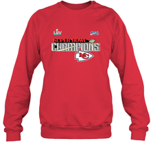 Youth Kansas City Chiefs NFL Pro Line by Fanatics Super Bowl LIV Champions Trophy Crewneck Sweatshirt Crewneck Sweatshirt - FordPhuMy
