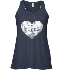 Love Valentines Day Heart Vintage Gift For Men Women Women's Racerback Tank Women's Racerback Tank - FordPhuMy
