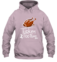 Turkey And Football Thanksgiving Day Football Fan Holiday Gift Hooded Sweatshirt Hooded Sweatshirt - FordPhuMy