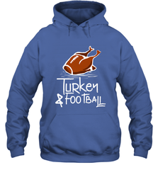 Turkey And Football Thanksgiving Day Football Fan Holiday Gift Hooded Sweatshirt Hooded Sweatshirt - FordPhuMy