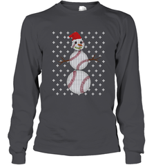 UGLY CHRISTMAS Baseball Snowman Holiday Santa Funny Men Gift Long Sleeve T-Shirt Long Sleeve T-Shirt - FordPhuMy