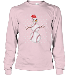 UGLY CHRISTMAS Baseball Snowman Holiday Santa Funny Men Gift Long Sleeve T-Shirt Long Sleeve T-Shirt - FordPhuMy