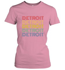 Vintage 1980s Style Detroit Michigan Women's T-Shirt Women's T-Shirt - FordPhuMy