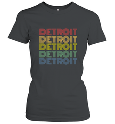 Vintage 1980s Style Detroit Michigan Women's T-Shirt