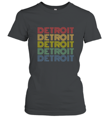 Vintage 1980s Style Detroit Michigan Women's T-Shirt Women's T-Shirt - FordPhuMy