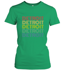 Vintage 1980s Style Detroit Michigan Women's T-Shirt Women's T-Shirt - FordPhuMy