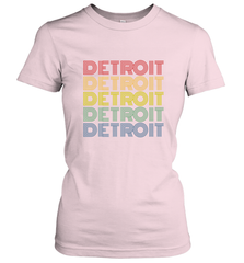 Vintage 1980s Style Detroit Michigan Women's T-Shirt Women's T-Shirt - FordPhuMy