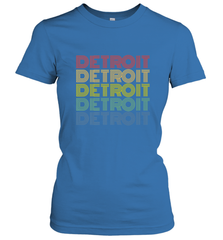 Vintage 1980s Style Detroit Michigan Women's T-Shirt Women's T-Shirt - FordPhuMy