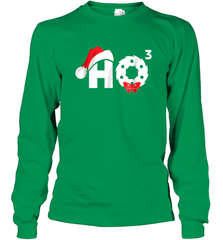 Santa HO HO3 Cubed Funny Christmas Long Sleeve T-Shirt Long Sleeve T-Shirt - FordPhuMy