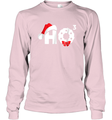 Santa HO HO3 Cubed Funny Christmas Long Sleeve T-Shirt Long Sleeve T-Shirt - FordPhuMy