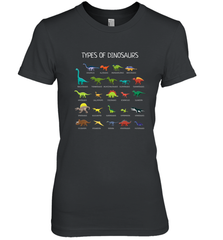 Types Of Dinosaurs Women's Premium T-Shirt Women's Premium T-Shirt - FordPhuMy