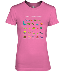Types Of Dinosaurs Women's Premium T-Shirt Women's Premium T-Shirt - FordPhuMy