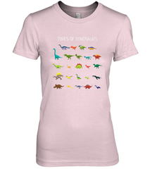 Types Of Dinosaurs Women's Premium T-Shirt Women's Premium T-Shirt - FordPhuMy