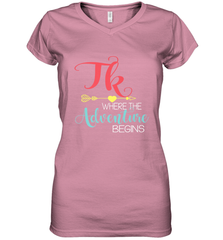 TK Transitional Kindergarten Where The Adventure Begins Women's V-Neck T-Shirt Women's V-Neck T-Shirt - FordPhuMy