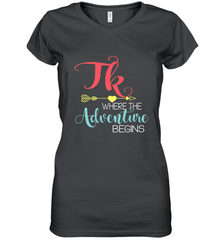 TK Transitional Kindergarten Where The Adventure Begins Women's V-Neck T-Shirt Women's V-Neck T-Shirt - FordPhuMy