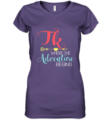 TK Transitional Kindergarten Where The Adventure Begins Women's V-Neck T-Shirt Women's V-Neck T-Shirt - FordPhuMy