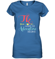 TK Transitional Kindergarten Where The Adventure Begins Women's V-Neck T-Shirt Women's V-Neck T-Shirt - FordPhuMy