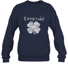 Vintage Fitzgerald Irish Shamrock St Patty's Day Crewneck Sweatshirt Crewneck Sweatshirt - FordPhuMy