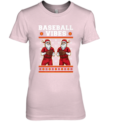 Baseball Vibes Christmas Baseball Player Santa Gift Holiday Women's Premium T-Shirt Women's Premium T-Shirt - FordPhuMy