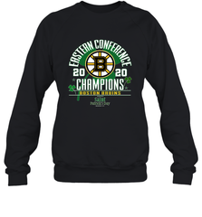 NHL ST PATRICK'S DAY Boston Bruins Fanatics 2020 Eastern Conference Champions Defensive Zone Crewneck Sweatshirt Crewneck Sweatshirt - FordPhuMy
