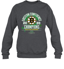 NHL ST PATRICK'S DAY Boston Bruins Fanatics 2020 Eastern Conference Champions Defensive Zone Crewneck Sweatshirt Crewneck Sweatshirt - FordPhuMy