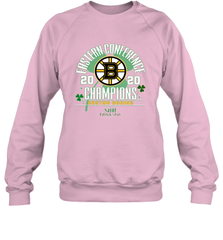 NHL ST PATRICK'S DAY Boston Bruins Fanatics 2020 Eastern Conference Champions Defensive Zone Crewneck Sweatshirt Crewneck Sweatshirt - FordPhuMy