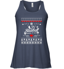 It's Baseball Season Ugly Sweater Christmas 2019 Women's Racerback Tank Women's Racerback Tank - FordPhuMy