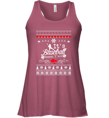 It's Baseball Season Ugly Sweater Christmas 2019 Women's Racerback Tank Women's Racerback Tank - FordPhuMy