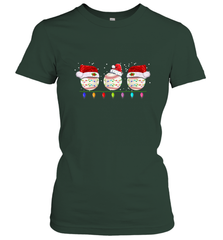Three Baseball Balls Christmas Gift Santa Xmas lights Snow Women's T-Shirt Women's T-Shirt - FordPhuMy