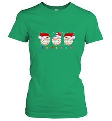 Three Baseball Balls Christmas Gift Santa Xmas lights Snow Women's T-Shirt Women's T-Shirt - FordPhuMy