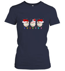 Three Baseball Balls Christmas Gift Santa Xmas lights Snow Women's T-Shirt Women's T-Shirt - FordPhuMy