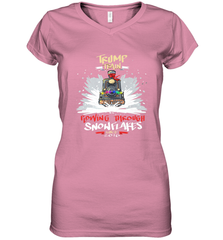 Trump Train 2020 Plow snowflakes Christmas Women's V-Neck T-Shirt Women's V-Neck T-Shirt - FordPhuMy