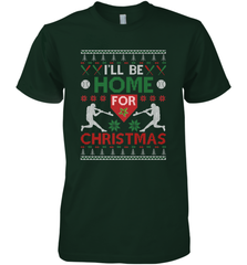 I'll Be Home for Christmas Baseball Gift For Men Women Kids Men's Premium T-Shirt Men's Premium T-Shirt - FordPhuMy