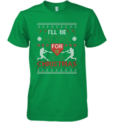 I'll Be Home for Christmas Baseball Gift For Men Women Kids Men's Premium T-Shirt