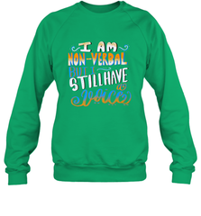 Special Needs NonVerbal Autism Awesome Crewneck Sweatshirt Crewneck Sweatshirt - FordPhuMy
