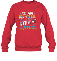 Special Needs NonVerbal Autism Awesome Crewneck Sweatshirt Crewneck Sweatshirt - FordPhuMy