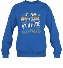 Special Needs NonVerbal Autism Awesome Crewneck Sweatshirt Crewneck Sweatshirt - FordPhuMy