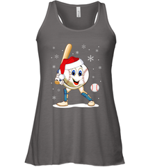 Christmas Baseball Santa Xmas Gift Lover Women's Racerback Tank Women's Racerback Tank - FordPhuMy