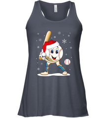Christmas Baseball Santa Xmas Gift Lover Women's Racerback Tank Women's Racerback Tank - FordPhuMy