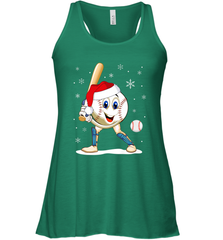 Christmas Baseball Santa Xmas Gift Lover Women's Racerback Tank Women's Racerback Tank - FordPhuMy
