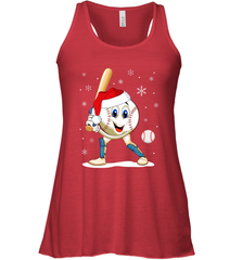 Christmas Baseball Santa Xmas Gift Lover Women's Racerback Tank Women's Racerback Tank - FordPhuMy